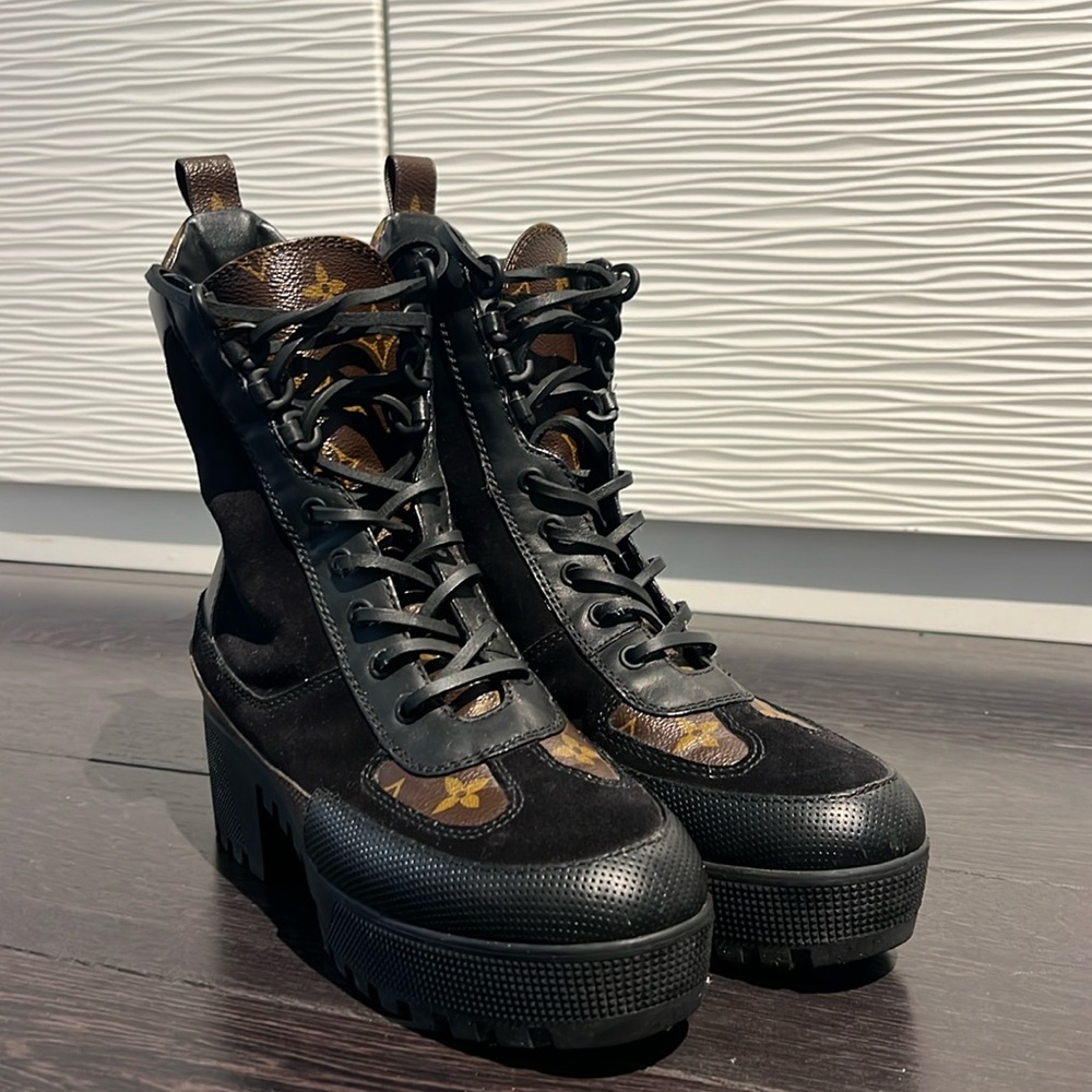 Louis Vuitton Laureate Platform Desert Boots 38.5 EU